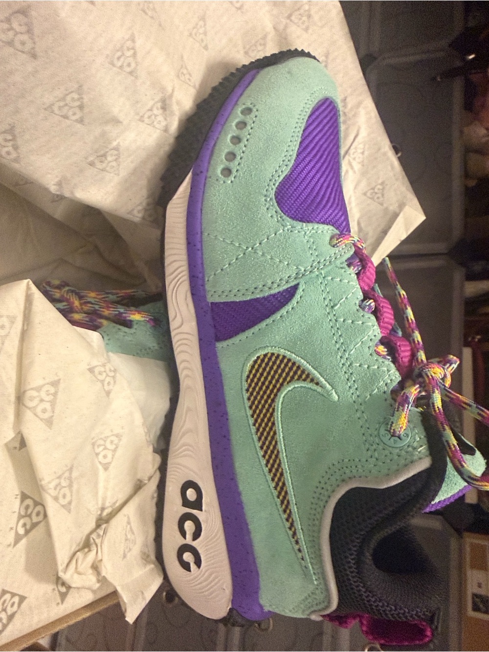 Nike ACG Dog Mountain AQ0916-300 Emerald Rise Trail Shoes Men’s 6.5 New w/ Box